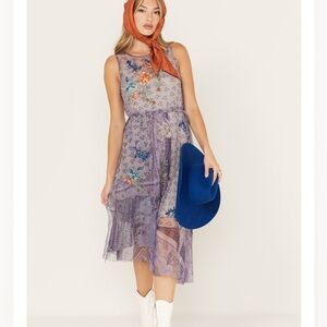 Johnny Was Biya Silvana Mesh Midi Dress – XS